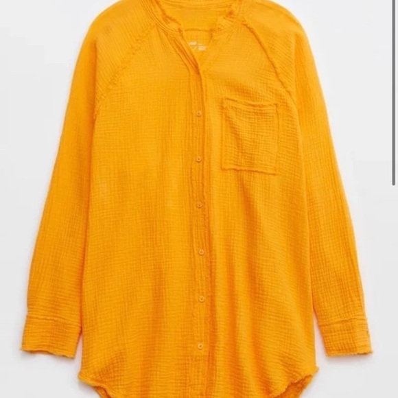 aerie Tops - Vibrant Orange Top